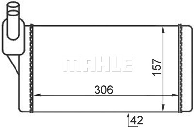 Mahle Wärmetauscher, Innenraumheizung [Hersteller-Nr. AH47000S] für VW von MAHLE