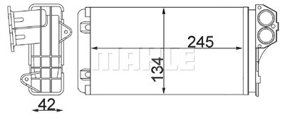 Mahle Wärmetauscher, Innenraumheizung [Hersteller-Nr. AH88000S] für Peugeot, Citroën von MAHLE