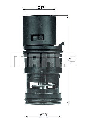 Mahle Thermostat, Kühlmittel [Hersteller-Nr. TO780] für BMW von MAHLE