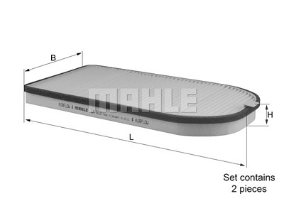 Mahle Filter, Innenraumluft [Hersteller-Nr. LA613/S] für Alpina, BMW von MAHLE