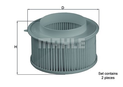 Mahle Filter, Innenraumluft [Hersteller-Nr. LA15/S] für Porsche von MAHLE