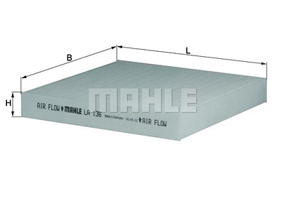 Mahle Filter, Innenraumluft [Hersteller-Nr. LA136] für Renault von MAHLE