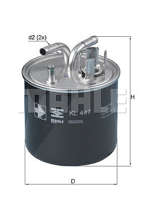 Mahle Kraftstofffilter [Hersteller-Nr. KL447] für Audi von MAHLE