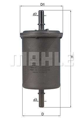 Mahle Kraftstofffilter [Hersteller-Nr. KL416/1] für Dacia, Nissan, Renault von MAHLE