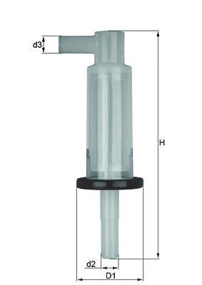 Mahle Kraftstofffilter [Hersteller-Nr. KL33OF] für Gm Korea, Mercedes-Benz, Ssangyong von MAHLE