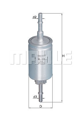 Mahle Kraftstofffilter [Hersteller-Nr. KL458] für Ford, Mazda von MAHLE