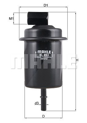 Mahle Kraftstofffilter [Hersteller-Nr. KL453] für Hyundai von MAHLE