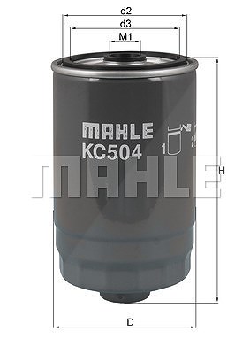 Mahle Kraftstofffilter [Hersteller-Nr. KC504] für Hyundai, Kia von MAHLE