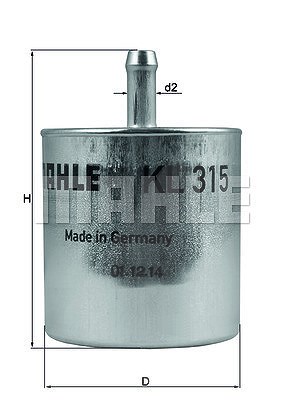 Mahle Kraftstofffilter [Hersteller-Nr. KL315] von MAHLE