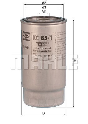 Mahle Kraftstofffilter [Hersteller-Nr. KC85/1] für Land Rover, Mg, Rover von MAHLE