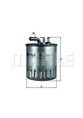 Mahle Kraftstofffilter [Hersteller-Nr. KL100/1] für Mercedes-Benz von MAHLE