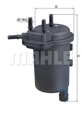 Mahle Kraftstofffilter [Hersteller-Nr. KL430] für Nissan, Renault, Suzuki von MAHLE