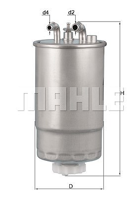 Mahle Kraftstofffilter [Hersteller-Nr. KL568] für Opel von MAHLE