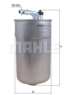 Mahle Kraftstofffilter [Hersteller-Nr. KL792] für Opel von MAHLE