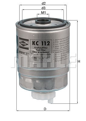 Mahle Kraftstofffilter [Hersteller-Nr. KC112] für Opel von MAHLE