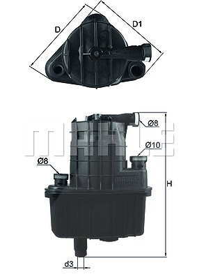 Mahle Kraftstofffilter [Hersteller-Nr. KL469] für Renault von MAHLE