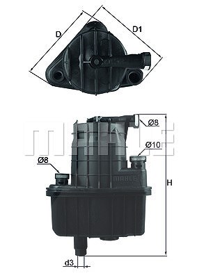 Mahle Kraftstofffilter [Hersteller-Nr. KL832D] für Renault von MAHLE