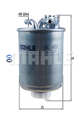 Mahle Kraftstofffilter [Hersteller-Nr. KL410D] für VW, Seat von MAHLE