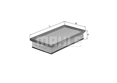 Mahle Luftfilter [Hersteller-Nr. LX1027] für Alfa Romeo von MAHLE