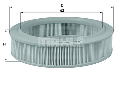 Mahle Luftfilter [Hersteller-Nr. LX81] für Alpine, Renault von MAHLE