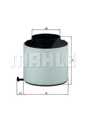 Mahle Luftfilter [Hersteller-Nr. LX2092D] für Audi von MAHLE