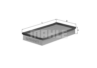 Mahle Luftfilter [Hersteller-Nr. LX684] für Audi, Seat, Skoda, VW von MAHLE