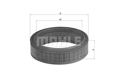 Mahle Luftfilter [Hersteller-Nr. LX158] für Autobianchi, Daihatsu, Fiat, Lada, Lancia, Mitsubishi, Piaggio, Seat von MAHLE