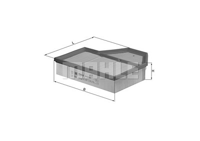 Mahle Luftfilter [Hersteller-Nr. LX988] für BMW von MAHLE