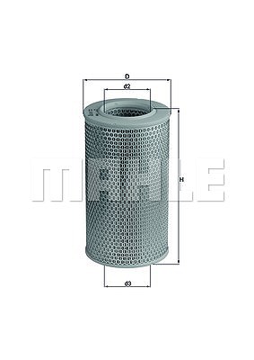 Mahle Luftfilter [Hersteller-Nr. LX611] für Peugeot, Citroën, Fiat von MAHLE