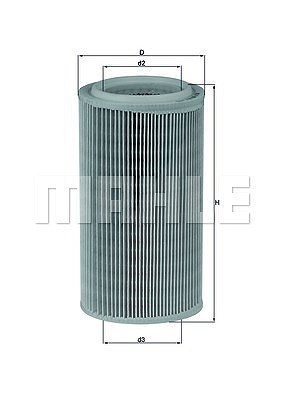 Mahle Luftfilter [Hersteller-Nr. LX852] für Citroën, Peugeot von MAHLE