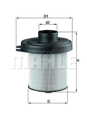 Mahle Luftfilter [Hersteller-Nr. LX291] für Citroën, Peugeot von MAHLE