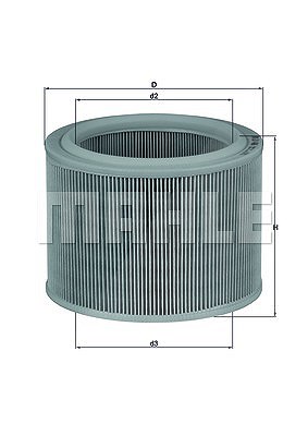 Mahle Luftfilter [Hersteller-Nr. LX486] für Citroën, Lada, Peugeot von MAHLE