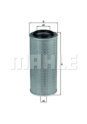 Mahle Luftfilter [Hersteller-Nr. LX275] für Iveco, Nissan von MAHLE