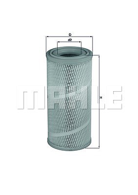 Mahle Luftfilter [Hersteller-Nr. LX1142] für Iveco von MAHLE