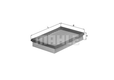 Mahle Luftfilter [Hersteller-Nr. LX675] für Kia, Mazda von MAHLE