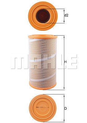 Mahle Luftfilter [Hersteller-Nr. LX7120] von MAHLE