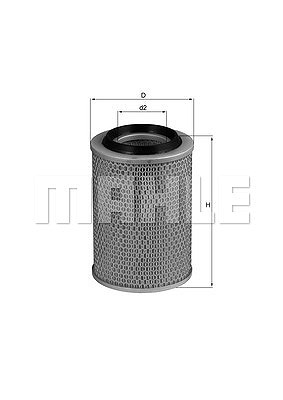 Mahle Luftfilter [Hersteller-Nr. LX567] für Mercedes-Benz von MAHLE