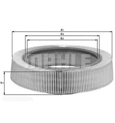 Mahle Luftfilter [Hersteller-Nr. LX276] für Mercedes-Benz von MAHLE