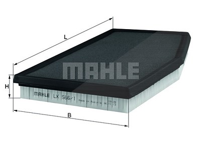 Mahle Luftfilter [Hersteller-Nr. LX566/1] für Porsche von MAHLE