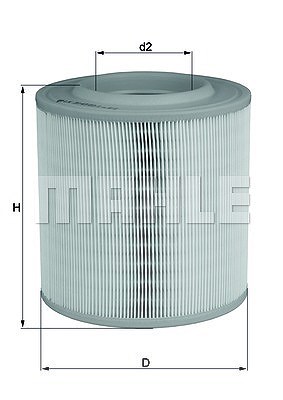 Mahle Luftfilter [Hersteller-Nr. LX3143] für Nissan von MAHLE