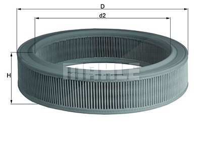 Mahle Luftfilter [Hersteller-Nr. LX568] für VW, Skoda, Seat von MAHLE