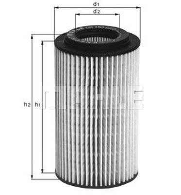 Mahle Ölfilter [Hersteller-Nr. OX153D2] für BMW, Land Rover, Mg, Rover von MAHLE