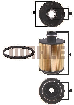 Mahle Ölfilter [Hersteller-Nr. OX559D] für Chevrolet, Opel, Saab von MAHLE