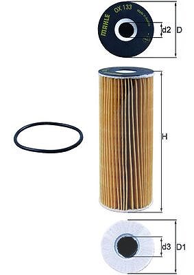 Mahle Ölfilter [Hersteller-Nr. OX133D] für Daewoo, Mercedes-Benz, Ssangyong, VW von MAHLE