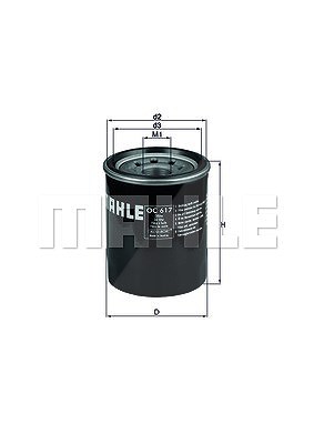 Mahle Ölfilter [Hersteller-Nr. OC617] für Honda von MAHLE