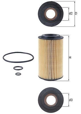 Mahle Ölfilter [Hersteller-Nr. OX153D3] für Jeep, Mercedes-Benz von MAHLE