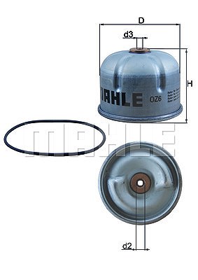 Mahle Ölfilter [Hersteller-Nr. OZ6D] für Land Rover von MAHLE