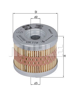 Mahle Ölfilter [Hersteller-Nr. OX119] von MAHLE