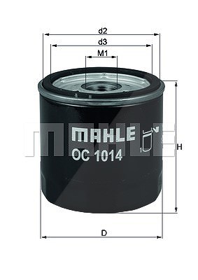 Mahle Ölfilter [Hersteller-Nr. OC1014] für Volvo von MAHLE