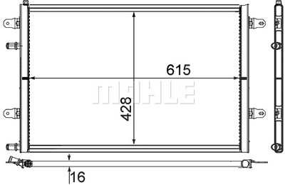 Mahle Niedertemperaturkühler, Ladeluftkühler [Hersteller-Nr. CIR10000P] für Audi von MAHLE